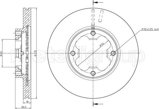 Cifam 800-1619 - Kočioni disk www.molydon.hr