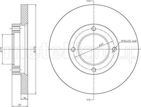 Cifam 800-1623 - Kočioni disk www.molydon.hr