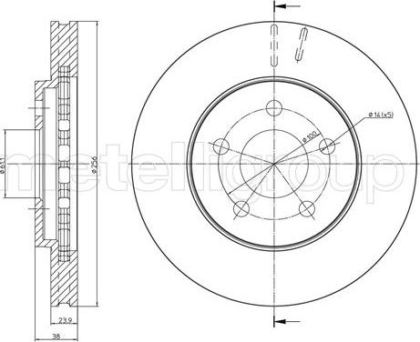 Cifam 800-1622 - Kočioni disk www.molydon.hr