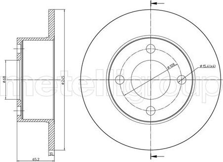 Cifam 800-1670C - Kočioni disk www.molydon.hr