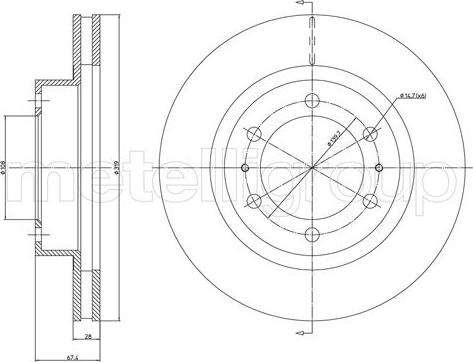 Cifam 800-1094C - Kočioni disk www.molydon.hr