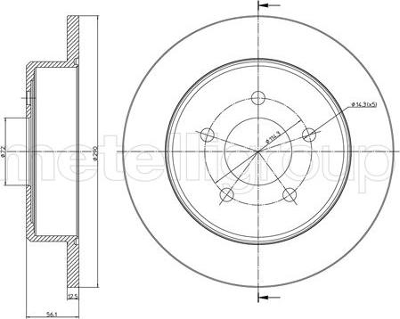 Cifam 800-1092C - Kočioni disk www.molydon.hr