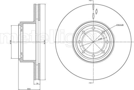 Cifam 800-1040C - Kočioni disk www.molydon.hr