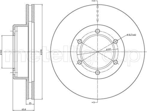 Cifam 800-1065C - Kočioni disk www.molydon.hr