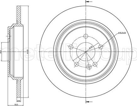 Cifam 800-1015C - Kočioni disk www.molydon.hr