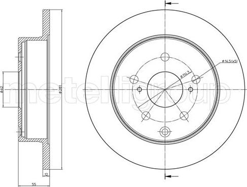 Cifam 800-1012C - Kočioni disk www.molydon.hr