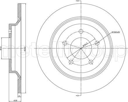 Cifam 800-1081C - Kočioni disk www.molydon.hr