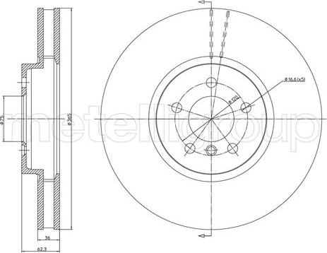 Cifam 800-1030C - Kočioni disk www.molydon.hr