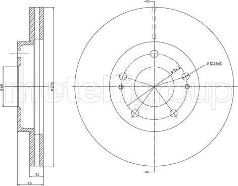 Cifam 800-1152C - Kočioni disk www.molydon.hr