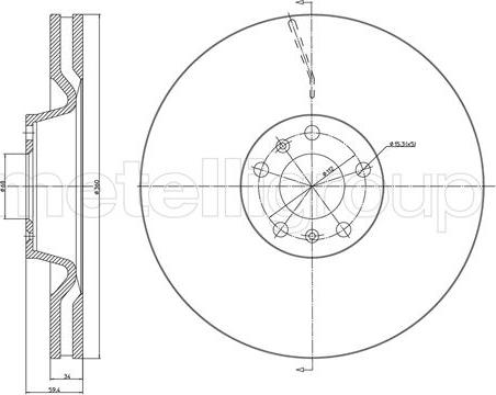 Cifam 800-1102C - Kočioni disk www.molydon.hr