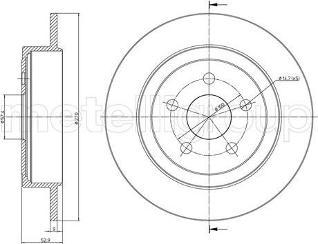 Cifam 800-1107C - Kočioni disk www.molydon.hr