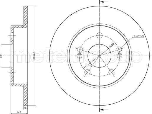 Cifam 800-1139C - Kočioni disk www.molydon.hr