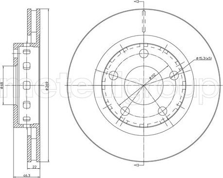 Cifam 800-1123C - Kočioni disk www.molydon.hr