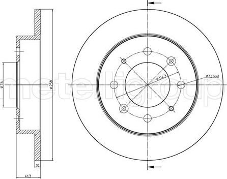 Cifam 800-1122C - Kočioni disk www.molydon.hr