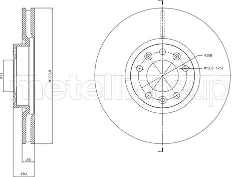 Cifam 800-1848C - Kočioni disk www.molydon.hr