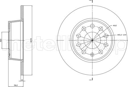 Cifam 800-1863C - Kočioni disk www.molydon.hr