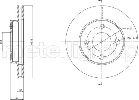 Cifam 800-1808C - Kočioni disk www.molydon.hr