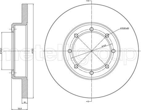 Cifam 800-1358C - Kočioni disk www.molydon.hr