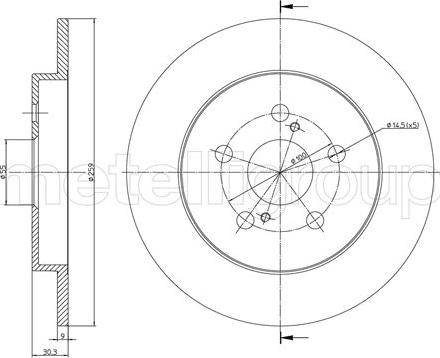 Cifam 800-1305C - Kočioni disk www.molydon.hr