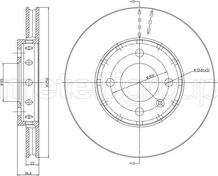 Cifam 800-1371C - Kočioni disk www.molydon.hr