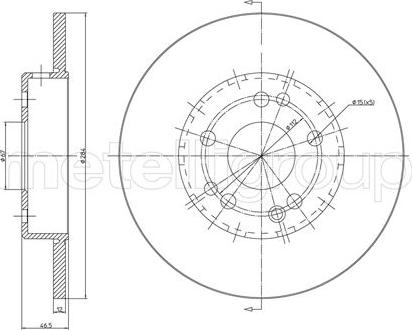 Cifam 800-124C - Kočioni disk www.molydon.hr