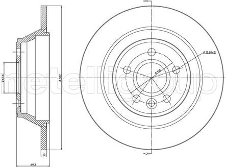 Cifam 800-1202C - Kočioni disk www.molydon.hr