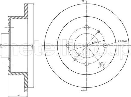 Cifam 800-1207C - Kočioni disk www.molydon.hr