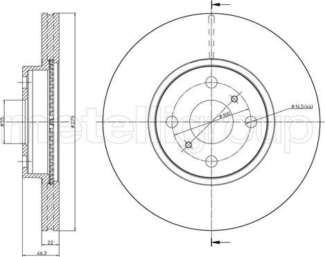 Cifam 800-1215C - Kočioni disk www.molydon.hr