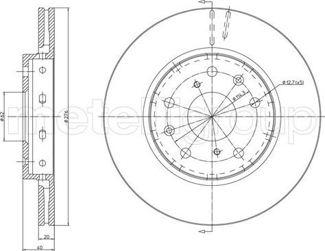 Cifam 800-1217C - Kočioni disk www.molydon.hr