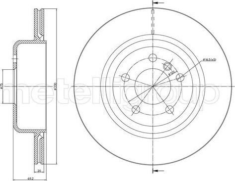 Cifam 800-1281C - Kočioni disk www.molydon.hr