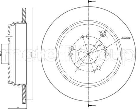 Cifam 800-1276C - Kočioni disk www.molydon.hr