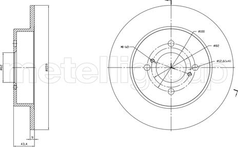 Cifam 800-1758C - Kočioni disk www.molydon.hr