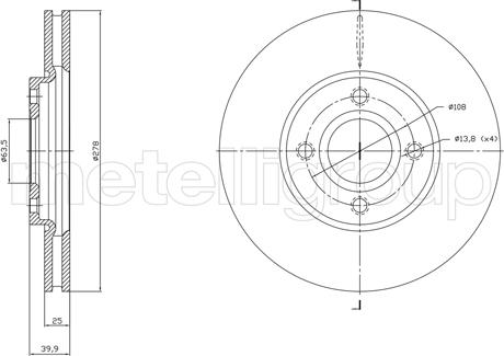 Cifam 800-1768C - Kočioni disk www.molydon.hr