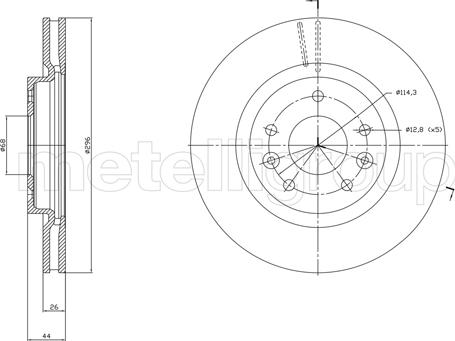 Cifam 800-1762C - Kočioni disk www.molydon.hr