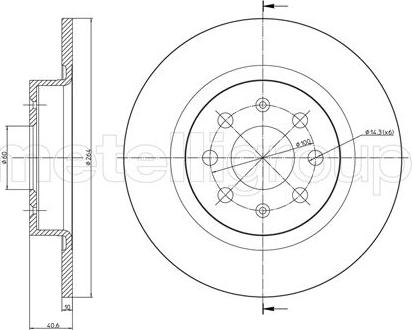 Cifam 800-857C - Kočioni disk www.molydon.hr