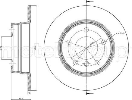 Cifam 800-817C - Kočioni disk www.molydon.hr