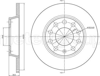 Cifam 800-749C - Kočioni disk www.molydon.hr