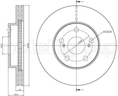 Cifam 800-740C - Kočioni disk www.molydon.hr