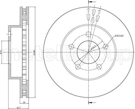 Cifam 800-781C - Kočioni disk www.molydon.hr