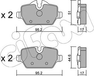 Cifam 822-641-0 - Komplet Pločica, disk-kočnica www.molydon.hr