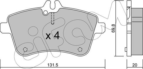 Cifam 822-647-0 - Komplet Pločica, disk-kočnica www.molydon.hr