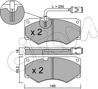 Remsa 02047.42 - Komplet Pločica, disk-kočnica www.molydon.hr