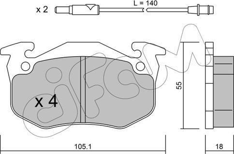 Magneti Marelli PF0378 - Komplet Pločica, disk-kočnica www.molydon.hr