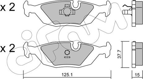 Cifam 822-070-0 - Komplet Pločica, disk-kočnica www.molydon.hr