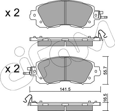 Cifam 822-1080-0 - Komplet Pločica, disk-kočnica www.molydon.hr