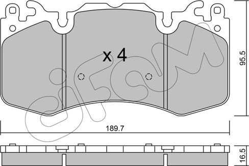 Cifam 822-1024-0 - Komplet Pločica, disk-kočnica www.molydon.hr