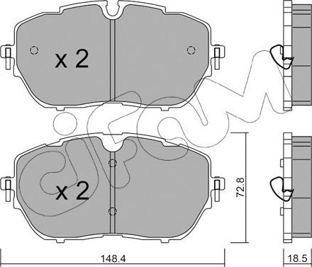 Cifam 822-1105-0 - Komplet Pločica, disk-kočnica www.molydon.hr