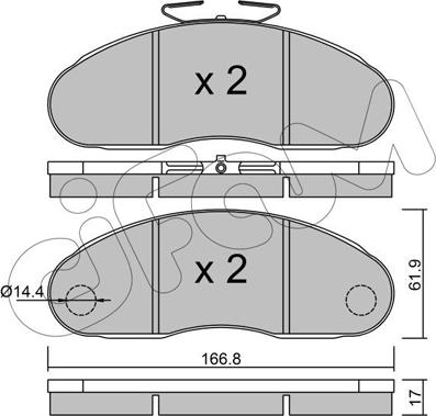 Remsa 048.11 - Komplet Pločica, disk-kočnica www.molydon.hr