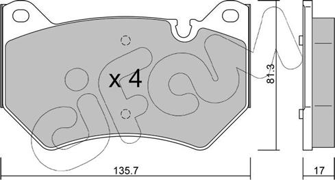 Cifam 822-1170-0 - Komplet Pločica, disk-kočnica www.molydon.hr