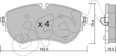 Cifam 822-1172-0 - Komplet Pločica, disk-kočnica www.molydon.hr